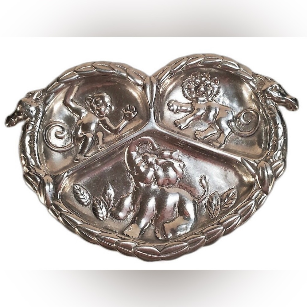 Arthur Court Safari Baby Divided Plate